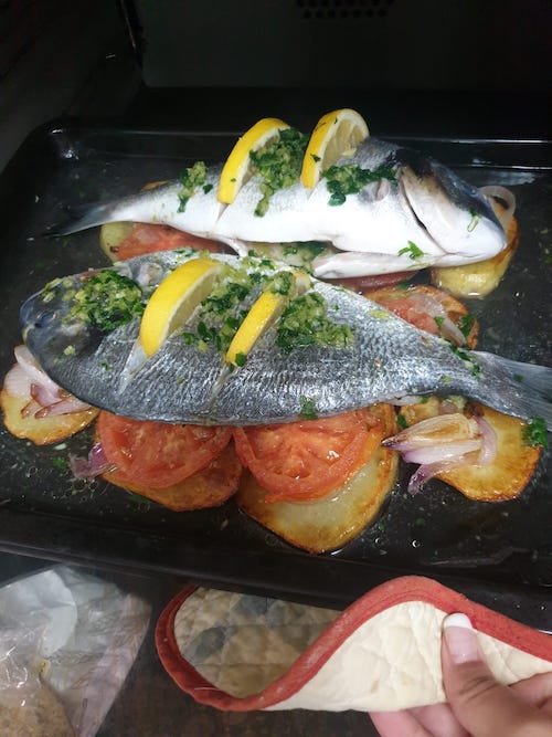 Dorada al horno