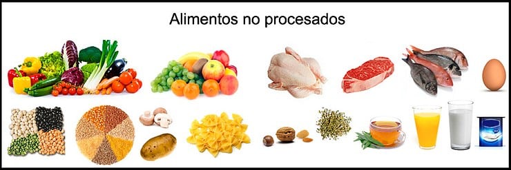 Alimentos no procesados