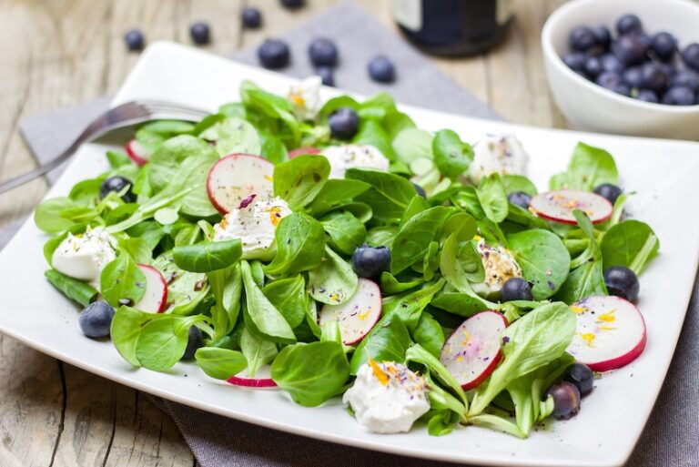 Ensalada espinacas y arándanos